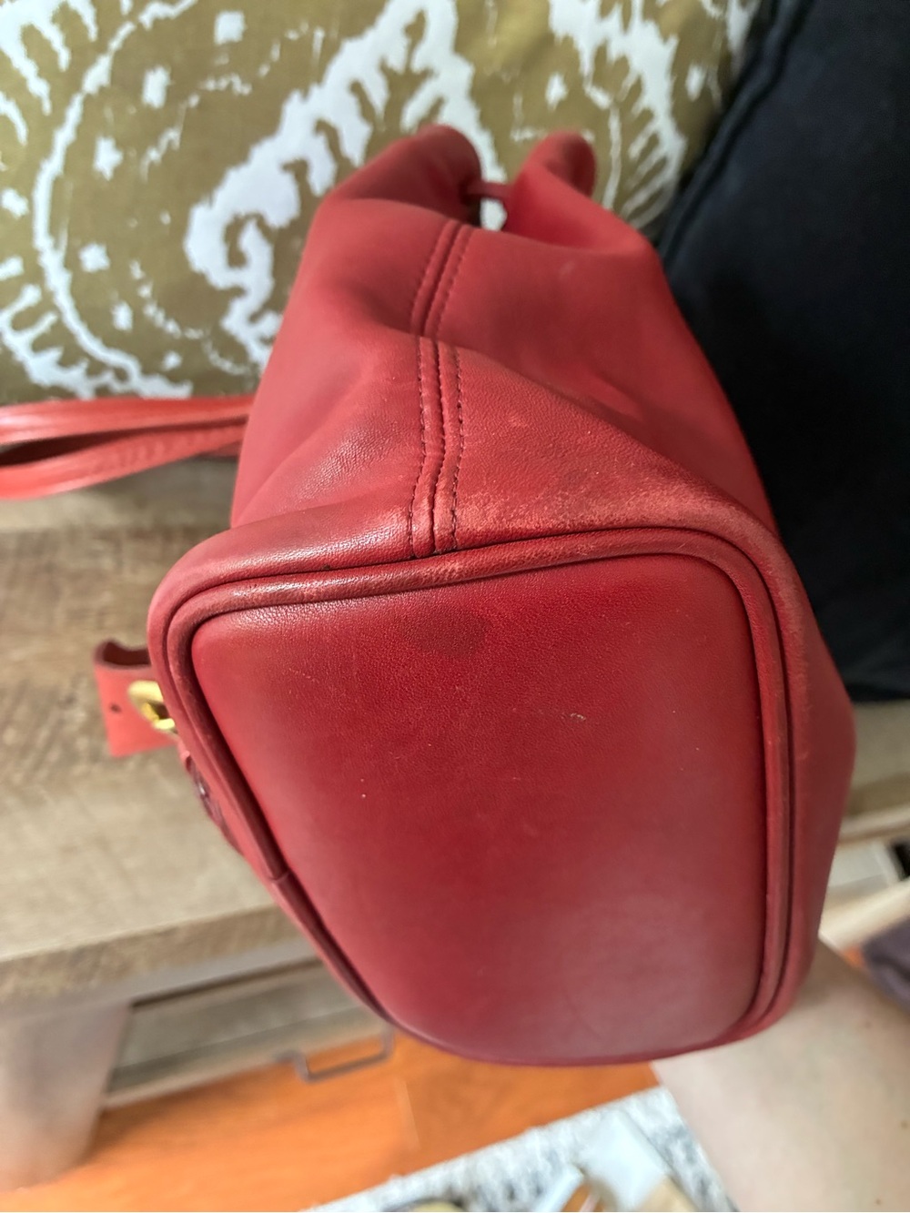 Coach Soho Cornelia Leather Backpack Crossbody Sling Bag, 4162, Vintage, Red - Picture 13 of 16